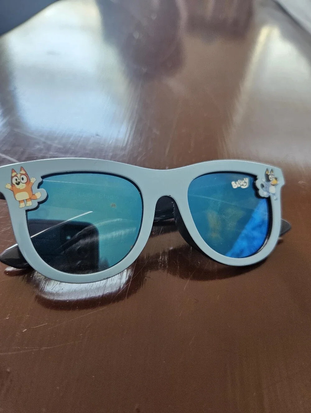 Kids Bluey Mirror Lens Sunglasses with Cartoon Accents